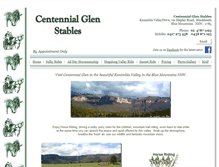 Tablet Screenshot of centennialglenstables.com